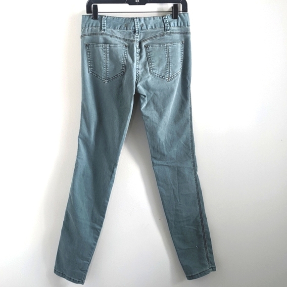 𝅺RARE Free People Light Aqua Skinny Jeans 27 - Picture 7 of 10